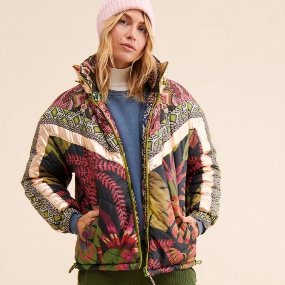 FARM Rio Tropical Rauti Reversible Puffer Jacket